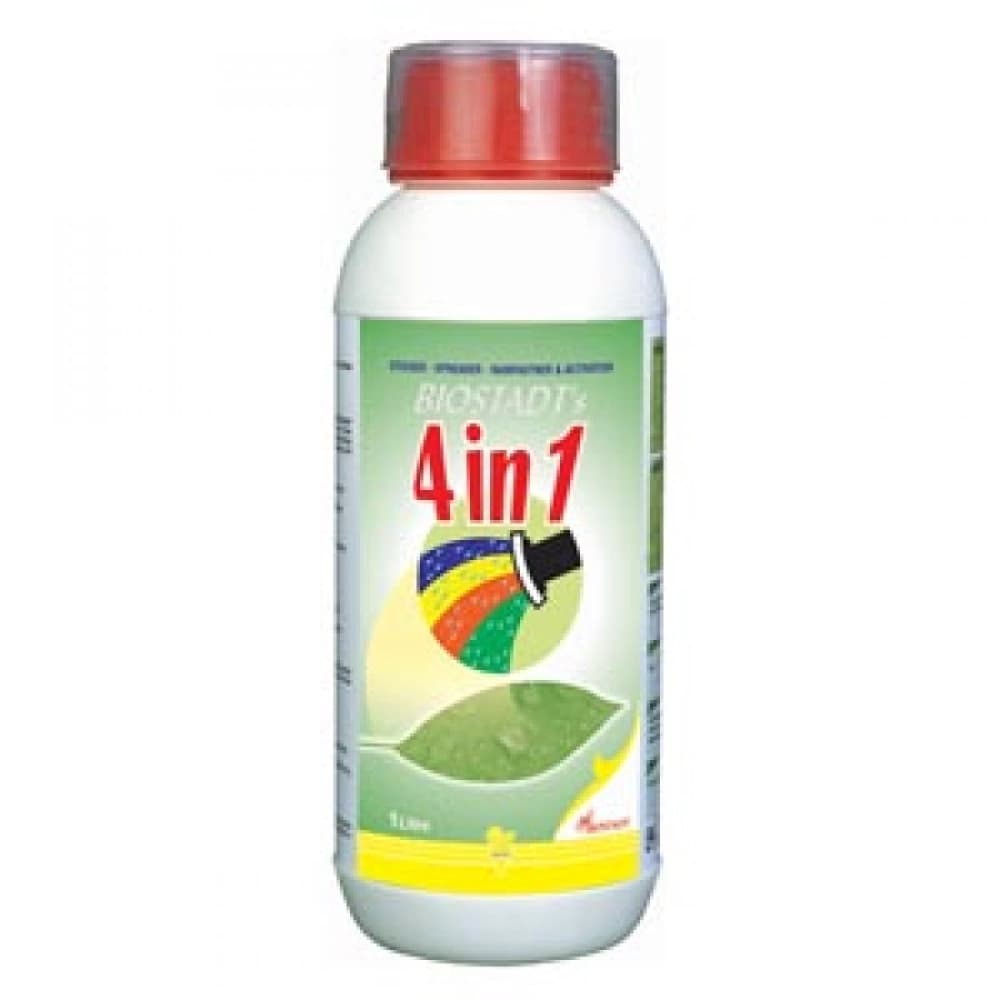 Biostadt 4 In 1 Spreader, Sulfited Organic Ester Sticker, Spreader, Rainfastner And Activator For All Crops