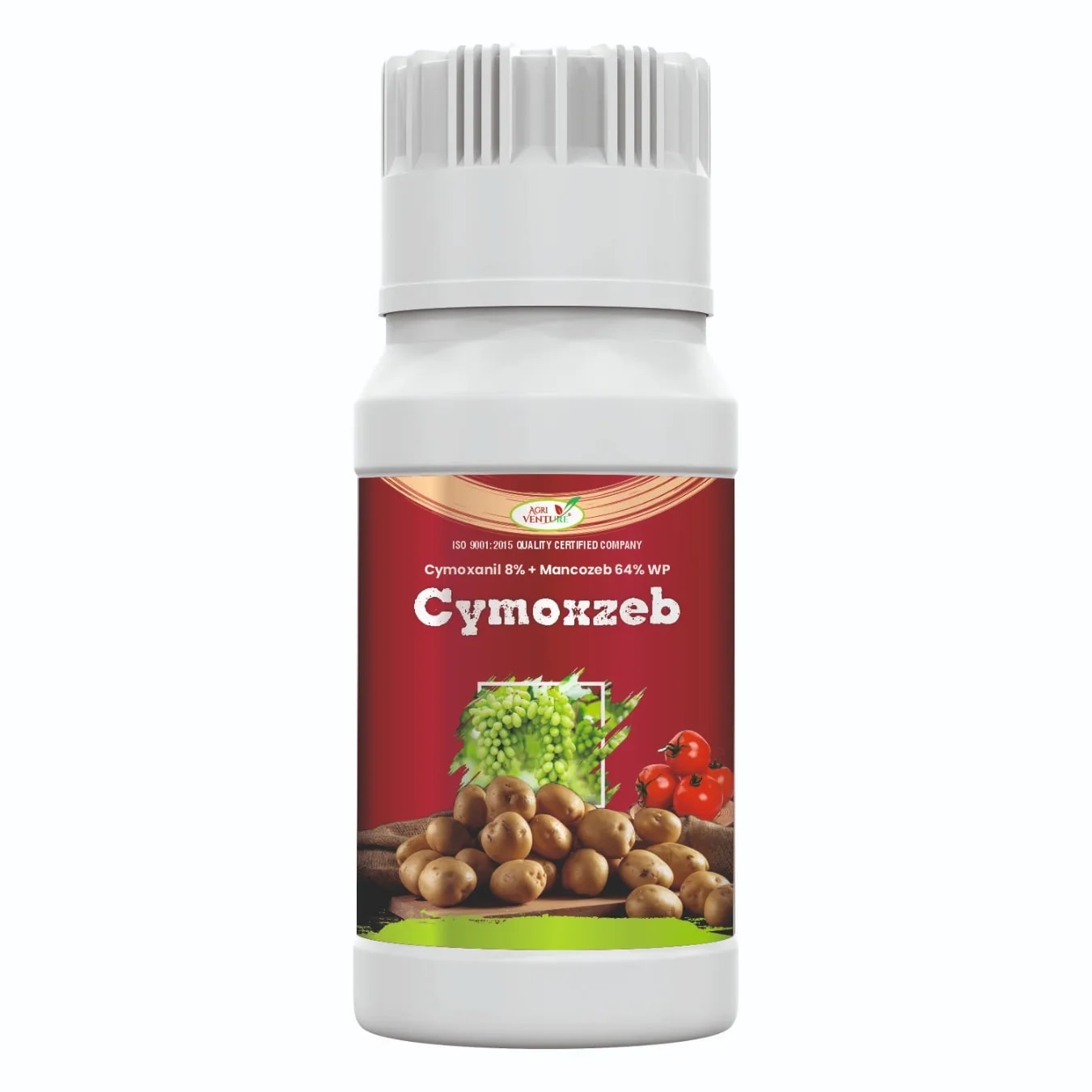 Agriventure CYMOXZEB Cymoxanil 8% + Mancozeb 64% WP Fungicide, Powerful Control Of Downy Mildew, Late Blight , White Rust & Alternaria Blight
