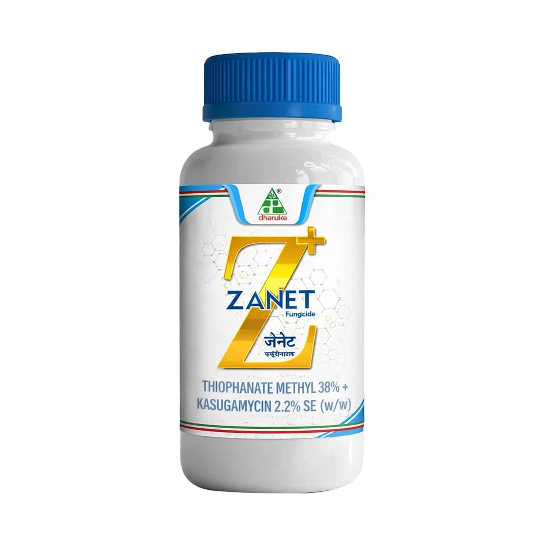 Dhanuka Zanet Fungicide - Thiophanate Methyl 38% + Kasugamycin 2.21% SC - Image 1