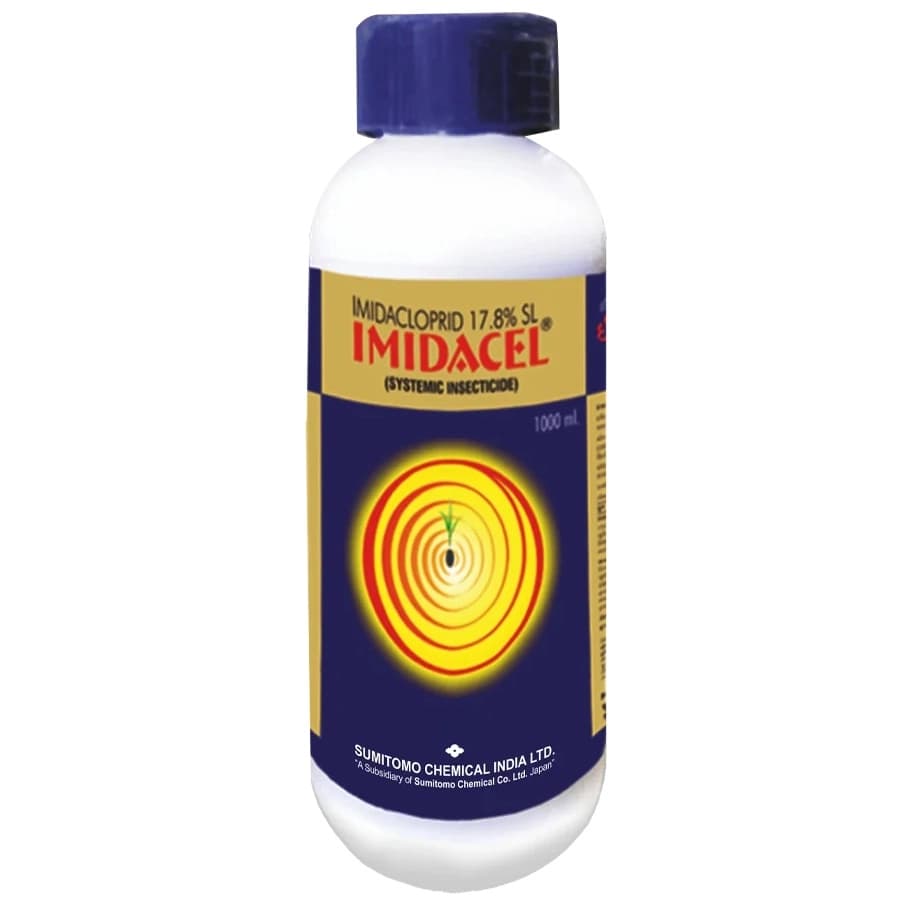 Sumitomo Imidacel Imidacloprid 17.8% SL Insecticide, Broad-Spectrum Effective For Cotton, Paddy, Sugarcane And More
