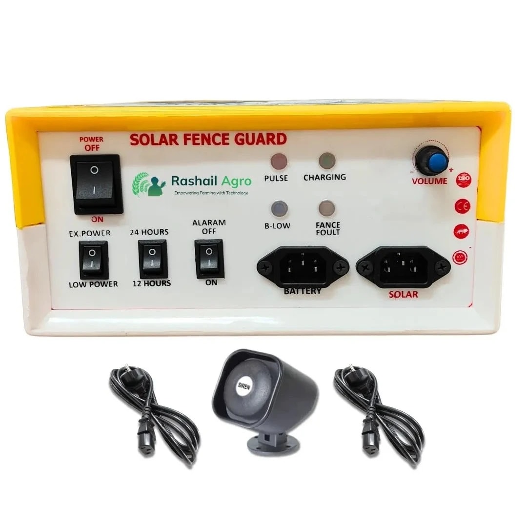 Rashail Solar Fence Energizer Zatka Machine - 10KV, Electric Fence Solution For Farm Protection