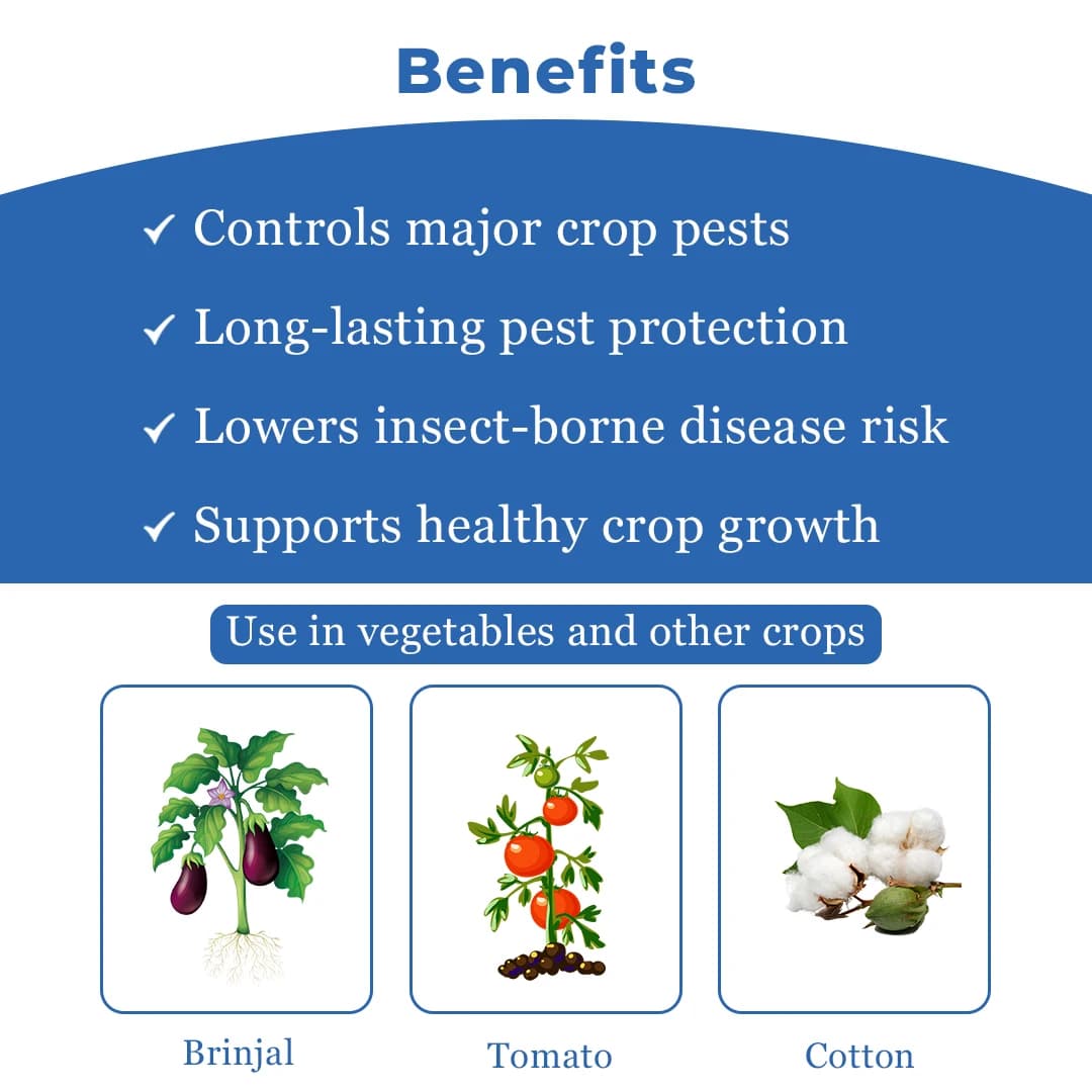 Ju Tridev Pyriproxyfen 8% + Diafenthiuron 18% + Dinotefuran 5% SC, Highly Effective Against Various Sucking Pest - Image 4