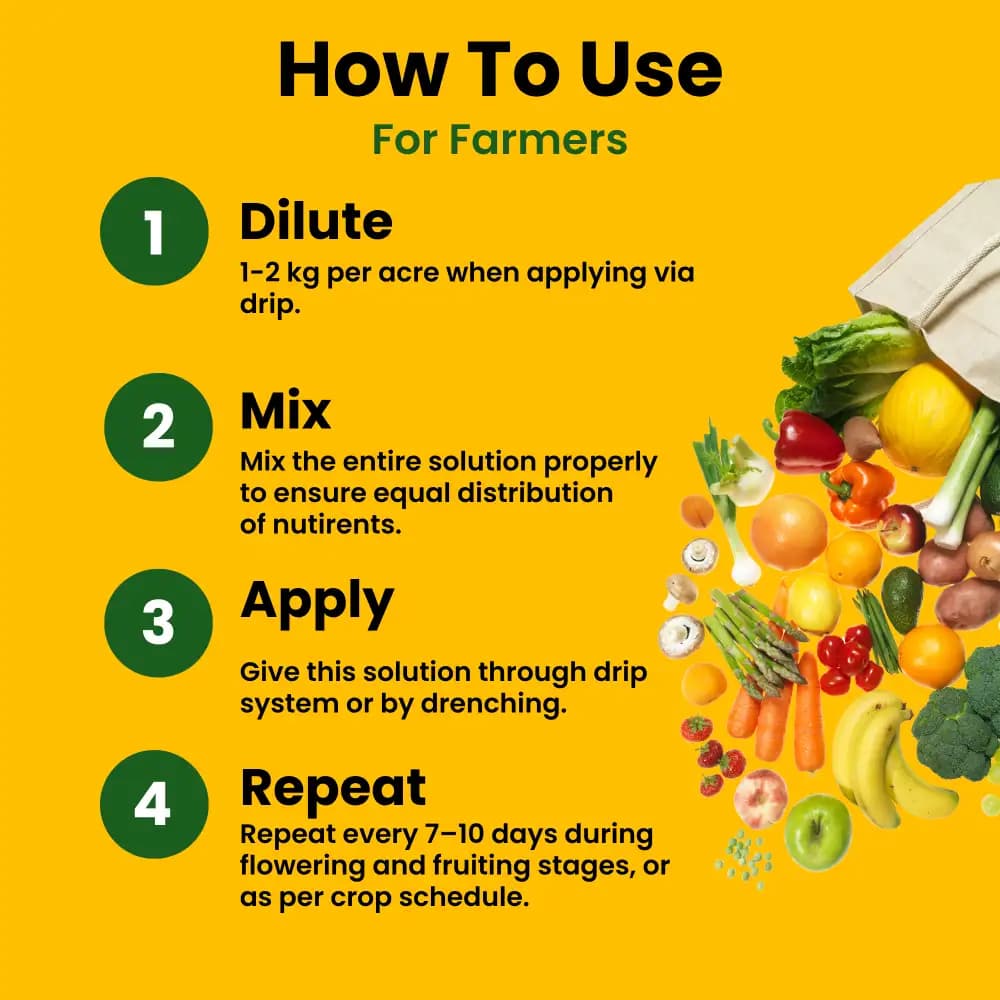 Utkarsh NPK 13:40:13 (Crystalline 100% Water Soluble Complex Fertilizer), Best for Drip Irrigation - Image 7