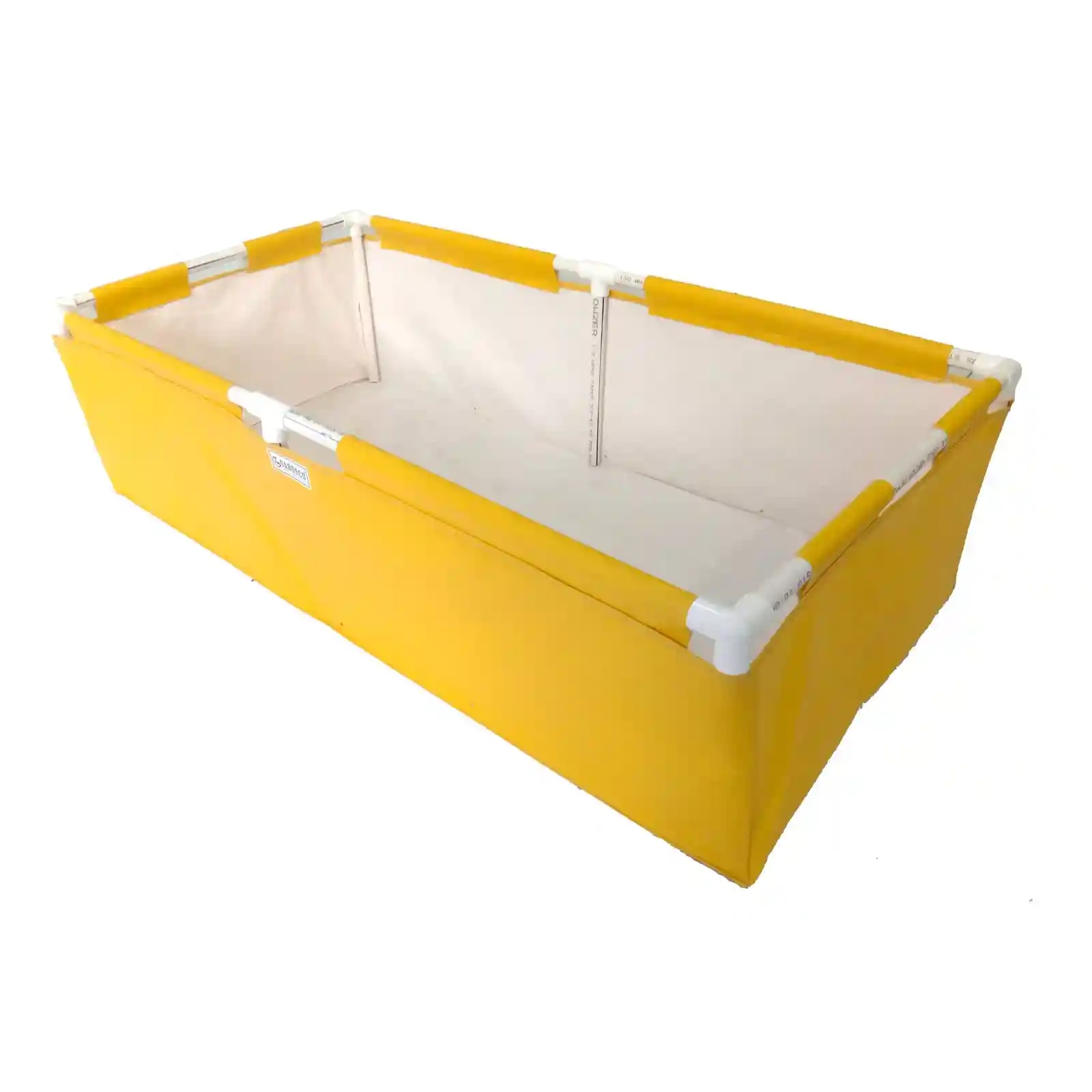 GARDECO PVC Coated Nylon Fabric UV Protected 450 GSM Multi-Color Rectangular Plants Grow Bag with PVC Pipe Support