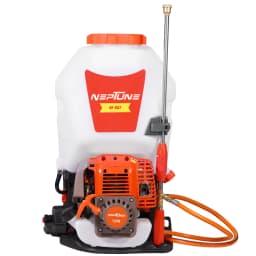 Neptune Model-967 Knapsack Power Sprayer, 4-Stroke 31CC Petrol Engine, 20L Tank, 2 Types Spray Guns Included, Ideal for Farming, Agriculture & Garden 1