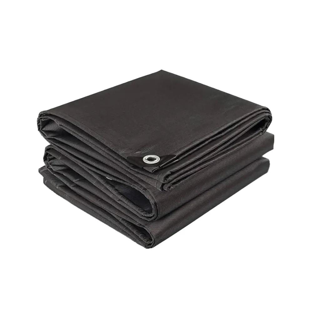 अनिल पैकेजिंग मरीन एचडीपीई तिरपाल 250 जीएसएम पराबैंगनी स्थिरीकृत सामग्री, जलरोधी, भारी गुणवत्ता वाली सामग्री (ब्लैक)