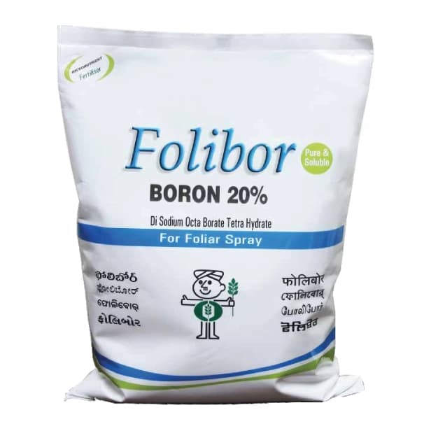Coromandel Folibor Boron 20%, Fertilizer For Foliar and Fertigation Use, Quick Solubility & High Uptake - Image 1