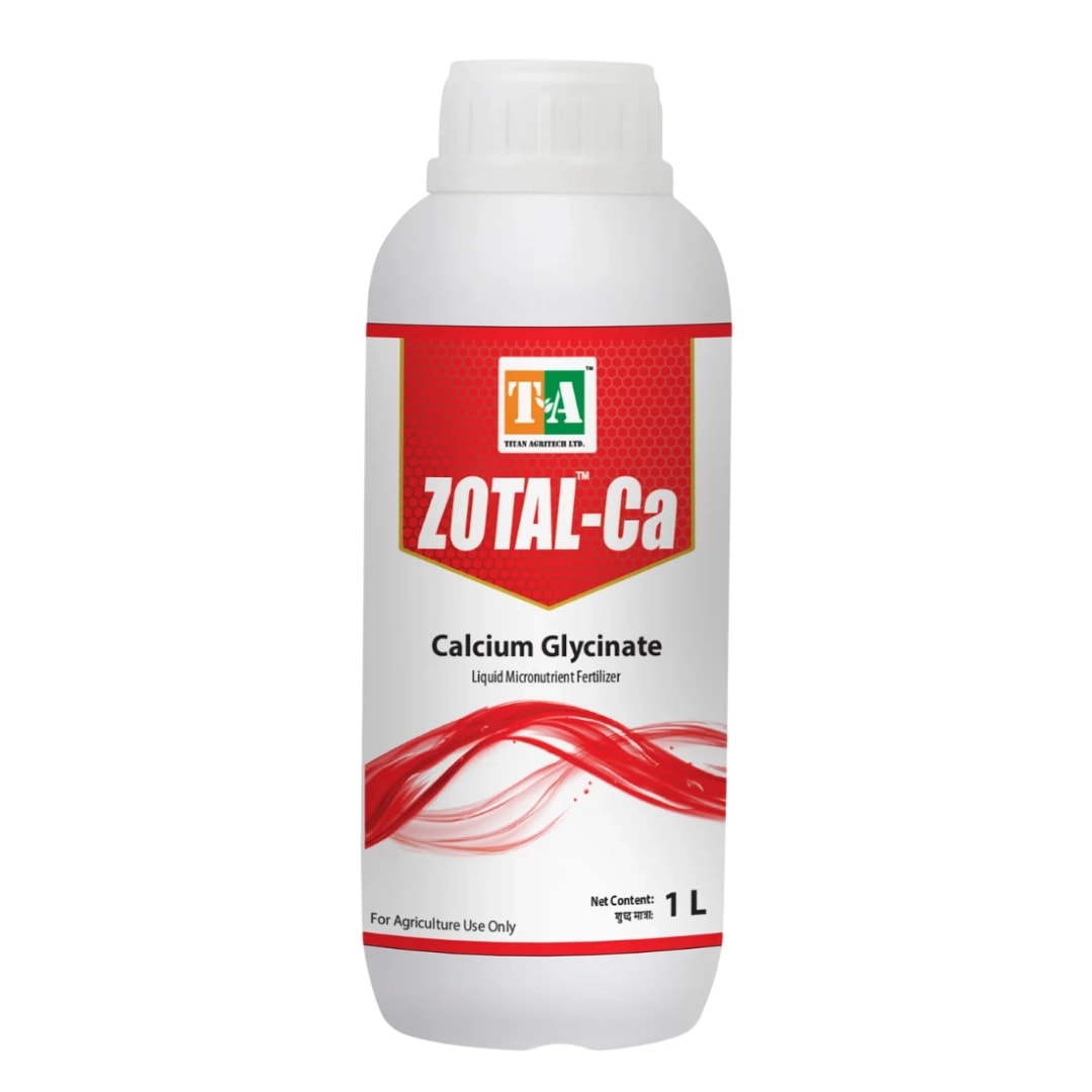 Titan Agritech Zotal-Ca Calcium Glycinate Liquid Micronutrient Fertilizer, Prevent For Plant Growth And Health