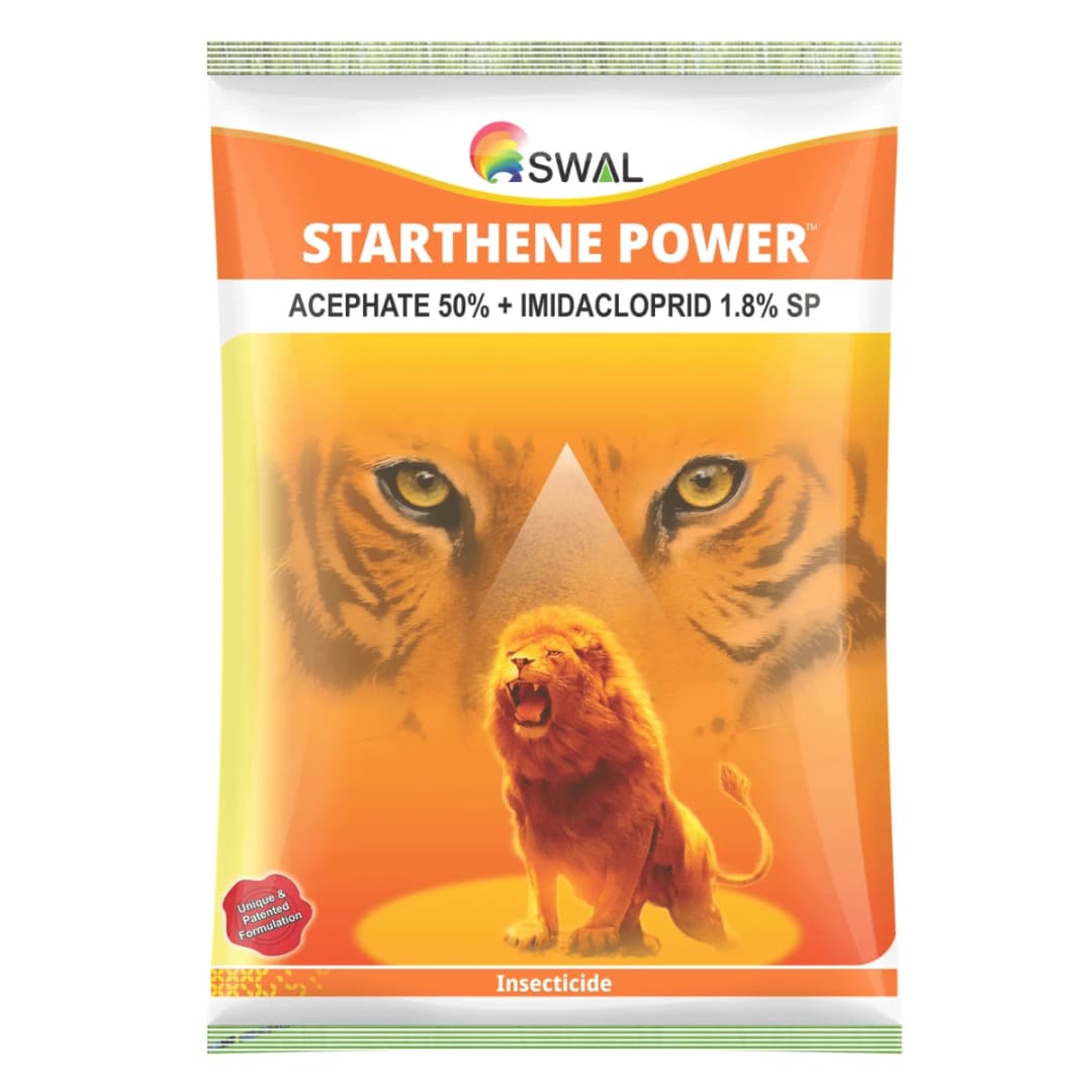 SWAL Starthene Power Acephate 50% + Imidacloprid 1.8% SP Insecticide, Broad-Spectrum And Effective Pest Control