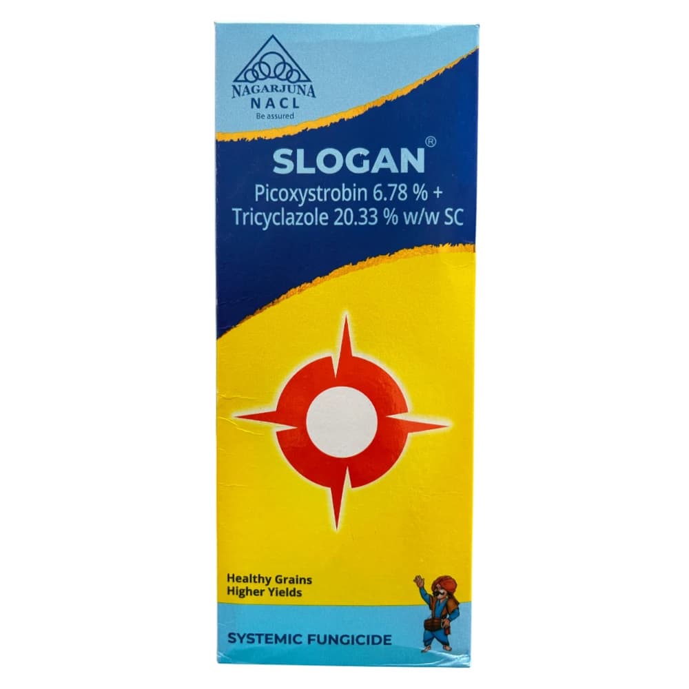 NACL SLOGAN Picoxystrobin 6.78% + Tricyclazole 20.33% SC Fungicide, Broad-Spectrum, Dual Action, Effective Control Fungal Diseases In Crops - Image 1