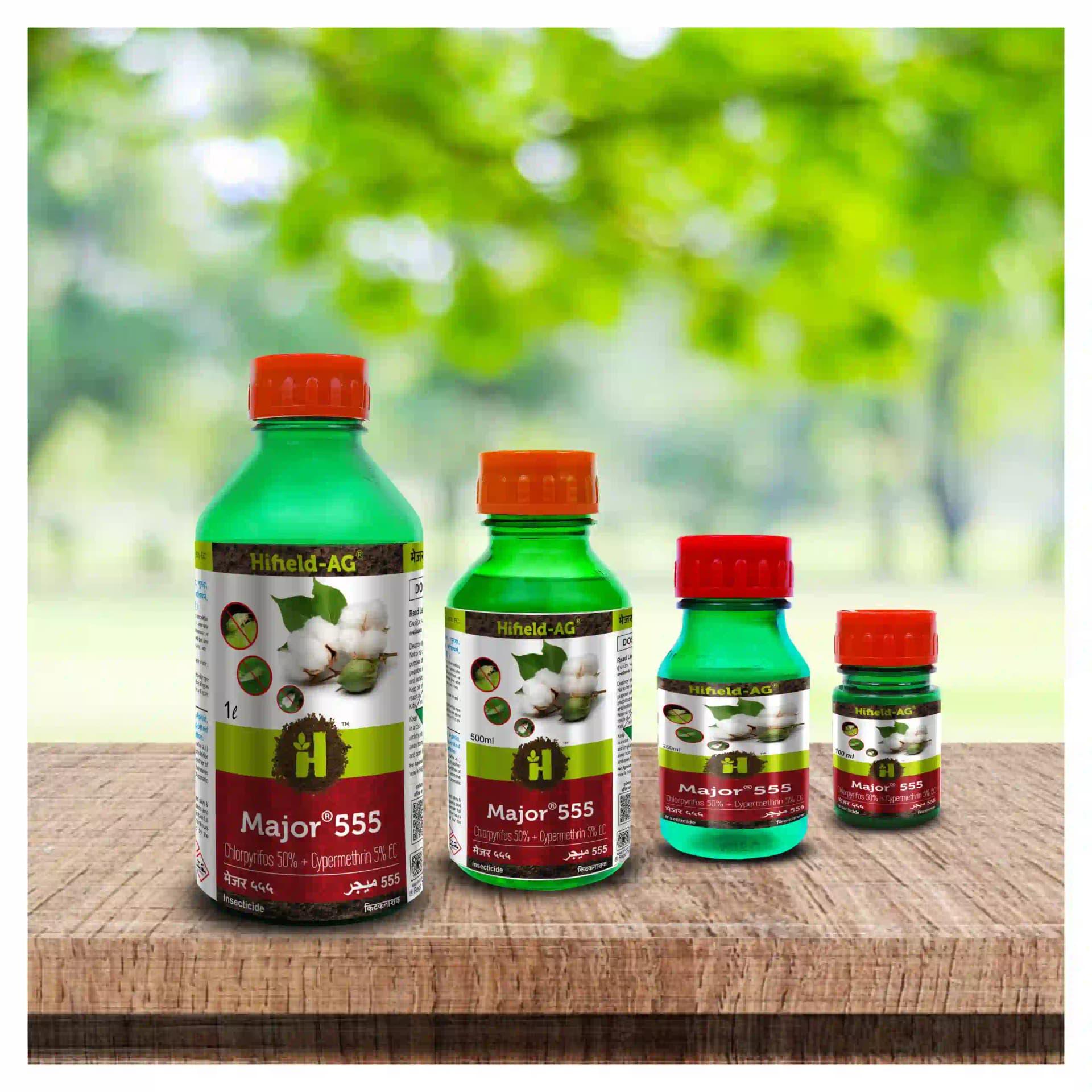 Hifield Ag Major 555 Chlorpyriphos 50% + Cypermethrin 5% Ec Insecticide, A Broad-Spectrum Non-Systemic Insecticide - Image 4