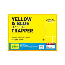 Eco Sticky Trap A5 Size, Yellow and Blue Sticky Trap For The Insects (20 No Yellow, 5 No Blue) Best for organic Vegetable and Fruits farming pest Control 1