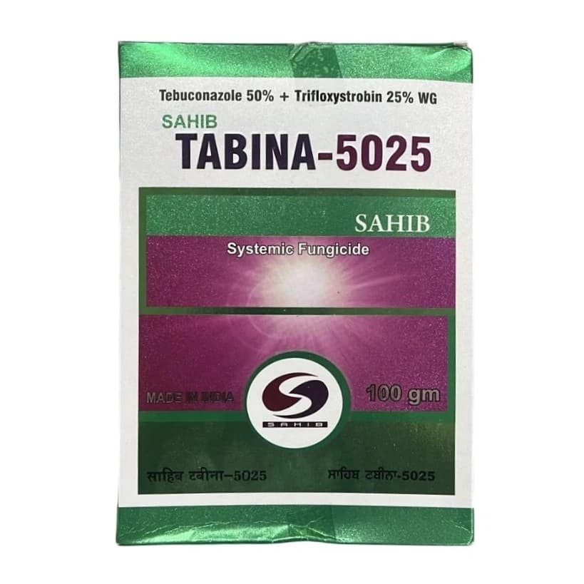 Sahib TABINA-5025 Tebuconazole 50% + Trifloxystrobin 25% WG Fungicide, Broad-Spectrum, Effective Fungal Diseases Control In Crops - Image 1