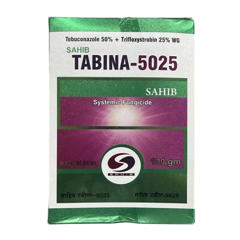 Sahib TABINA-5025 Tebuconazole 50% + Trifloxystrobin 25% WG Fungicide, Broad-Spectrum, Effective Fungal Diseases Control In Crops