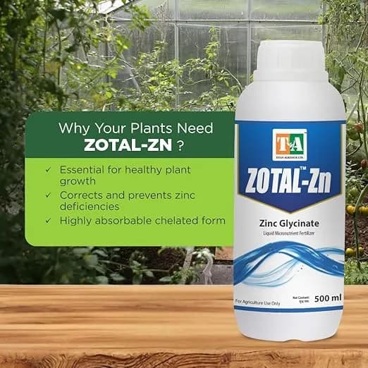 Titan Agritech Zotal-Zn Zinc Glycinate Liquid Micronutrient Fertilizer, Effective For Plant Growth And Zinc Deficiency - Image 2