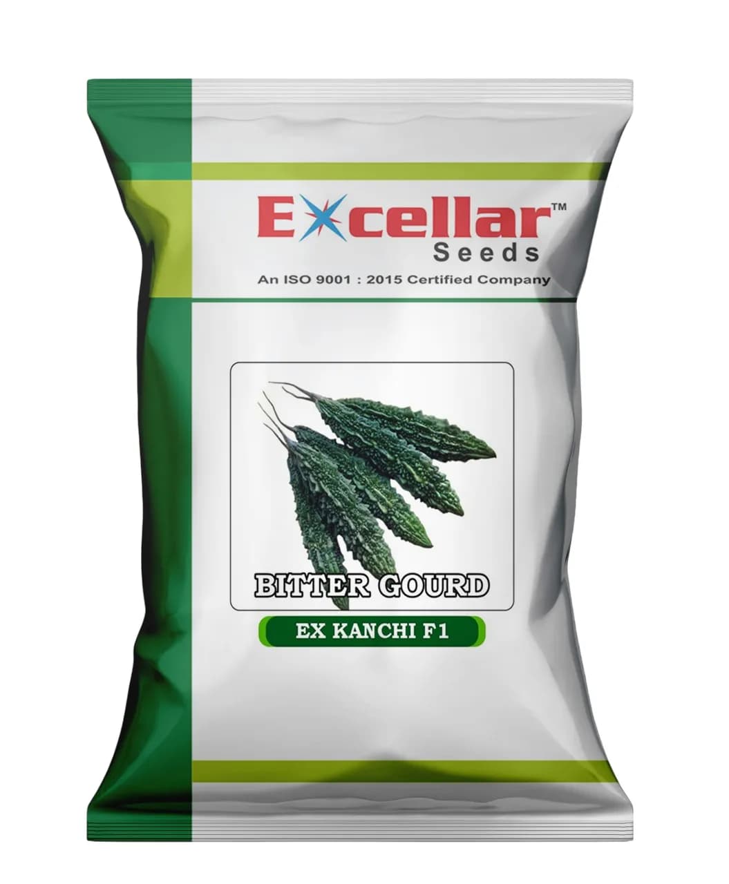 Excellar EX KANCHI F1 Bittergourd Seeds, Produce Strong, Vigorous Plants With High Yielding, Dark Green, Spindle Shaped Fruits