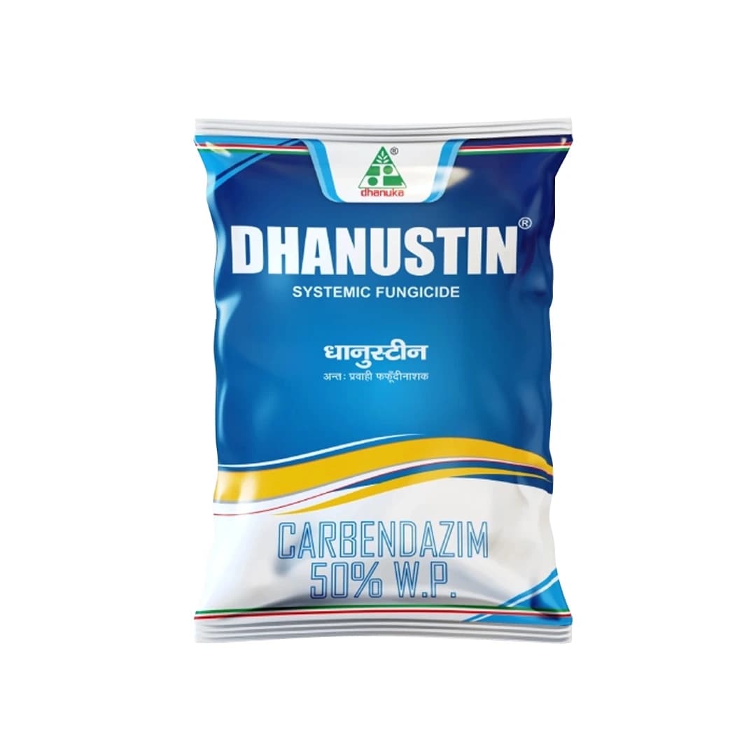 Dhanuka Dhanustin Carbendazim 50% WP Fungicide, Broad-Spectrum Systemic With Protective and Curative Action