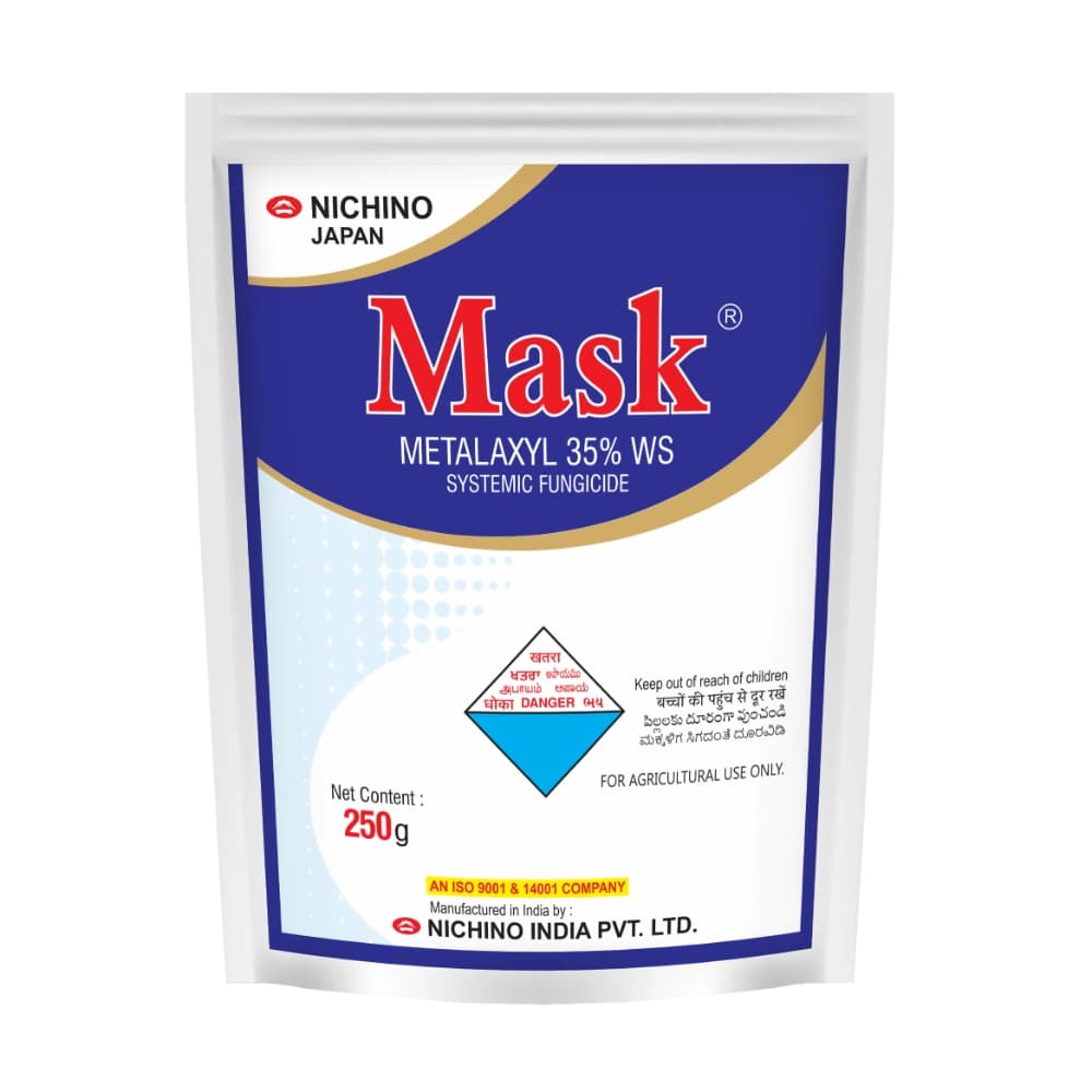 Nichino Mask Metalaxyl 35% WS Fungicide, Effective For Seed Treatment And Soil Drenching