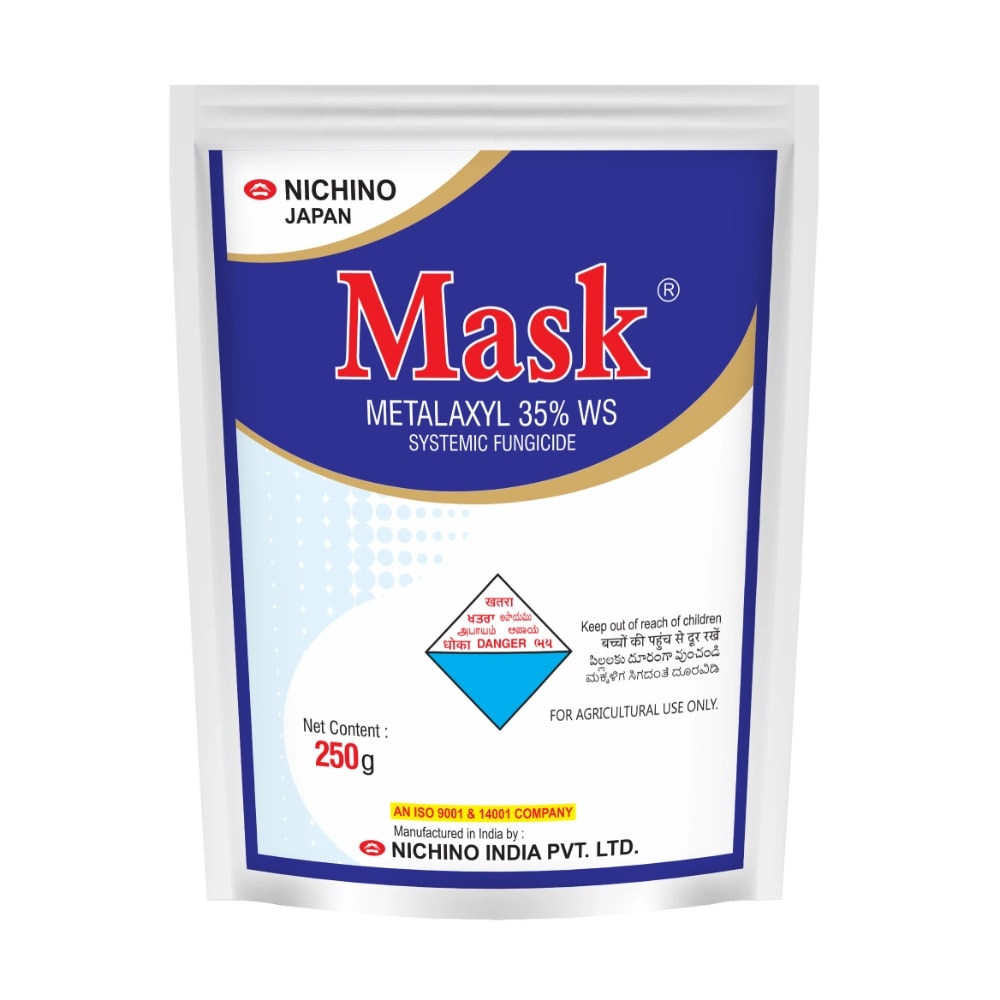 Nichino Mask Metalaxyl 35% WS Fungicide, Effective For Seed Treatment And Soil Drenching