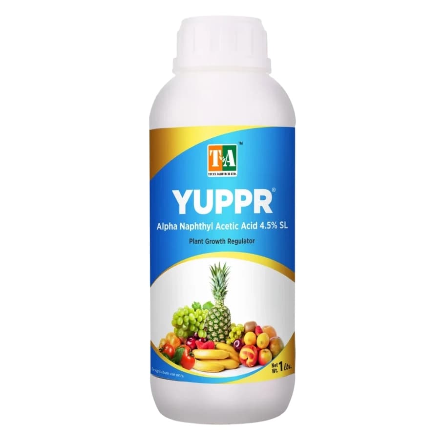 Titan Agritech Yuppr Alpha Naphthyl Acetic Acid 4.5% SL Plant Growth Regulator, Suitable For All Crops - Image 1