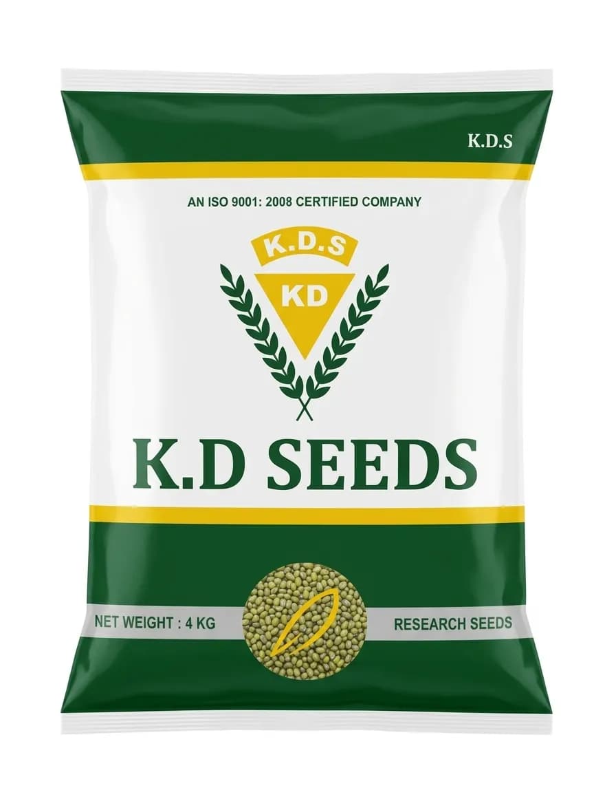 KD Seeds VIKRANT-65 Moong Seeds, Early Maturity Variety - Image 1