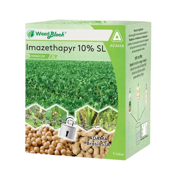 Adama WeedBlock Imazethapyr 10% SL Herbicide, Use for Grassy Weeds in Soybean & Groundnut. - Image 1