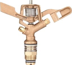 FarmEarth Brass Impact Automatic Rotating Sprinkler Head With Nozzle Heavy Duty Irrigation Sprayer Head 20mm 1