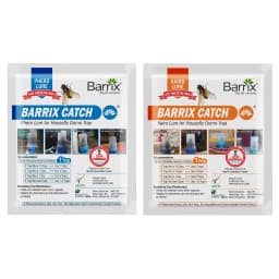 Barrix Catch Housefly Lure Combo Of (Kairo Lure And Phreo Lure), Highly Pure Para-Pheromones, Bio-Degradable Formulation 1