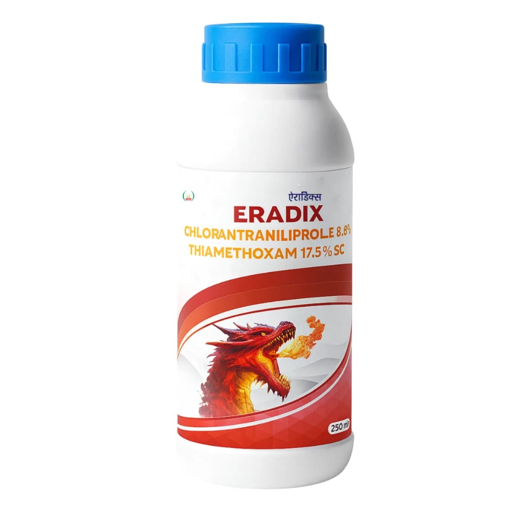 BIOSUN ERADIX Chlorantraniliprole 8.8% + Thiamethoxam 17.5% SC Insecticide, Effective Crop Protection - Image 1
