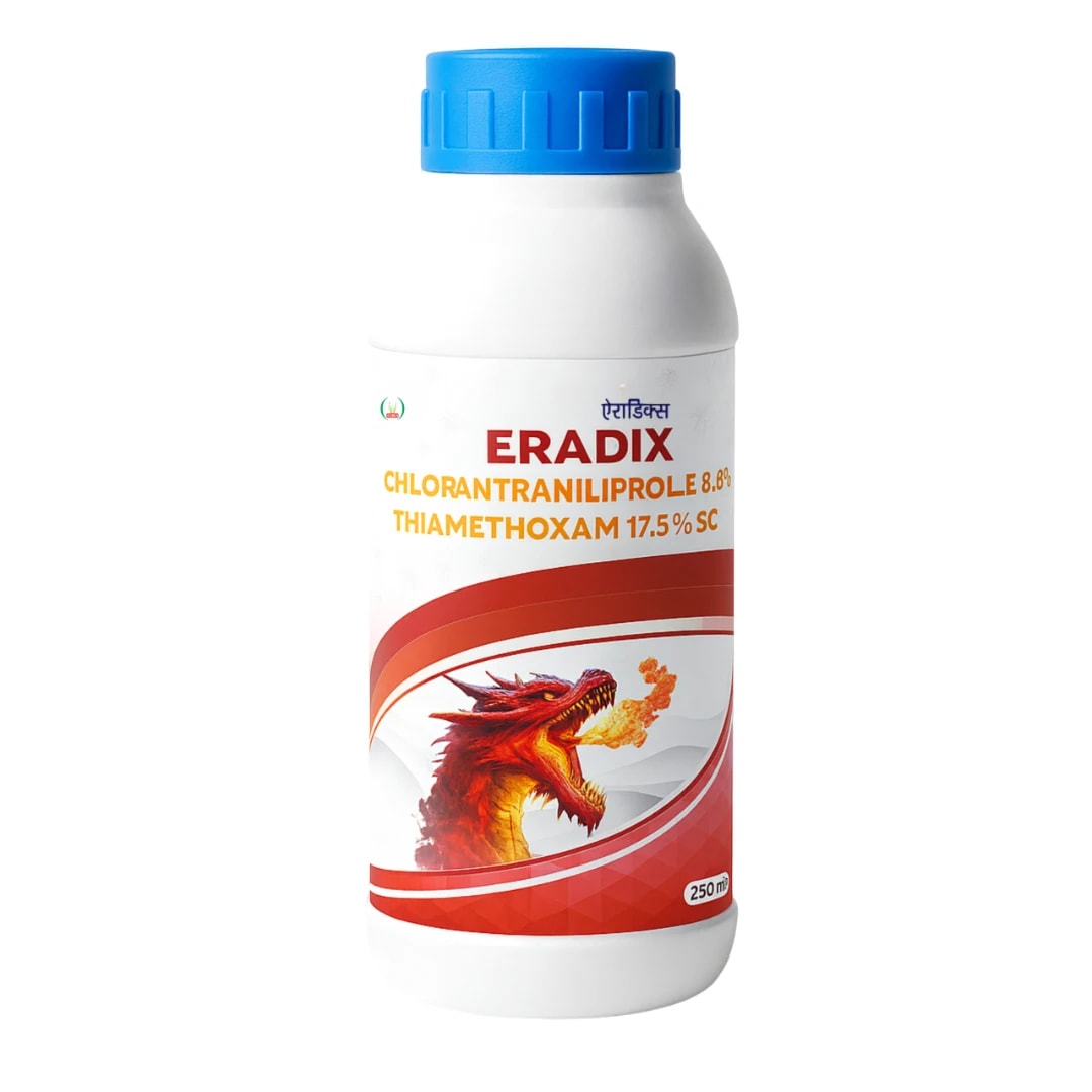 BIOSUN ERADIX Chlorantraniliprole 8.8% + Thiamethoxam 17.5% SC Insecticide, Effective Crop Protection