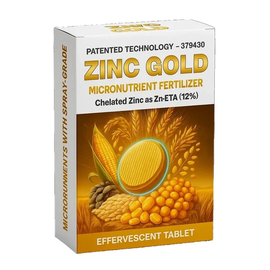 BioFizz ZINC GOLD EDTA Chelated Zn-ETA 12% Micronutrient Fertilizer, Effervescent Tablets, Enhance Enzyme, Chlorophyll, Improve Crop Health