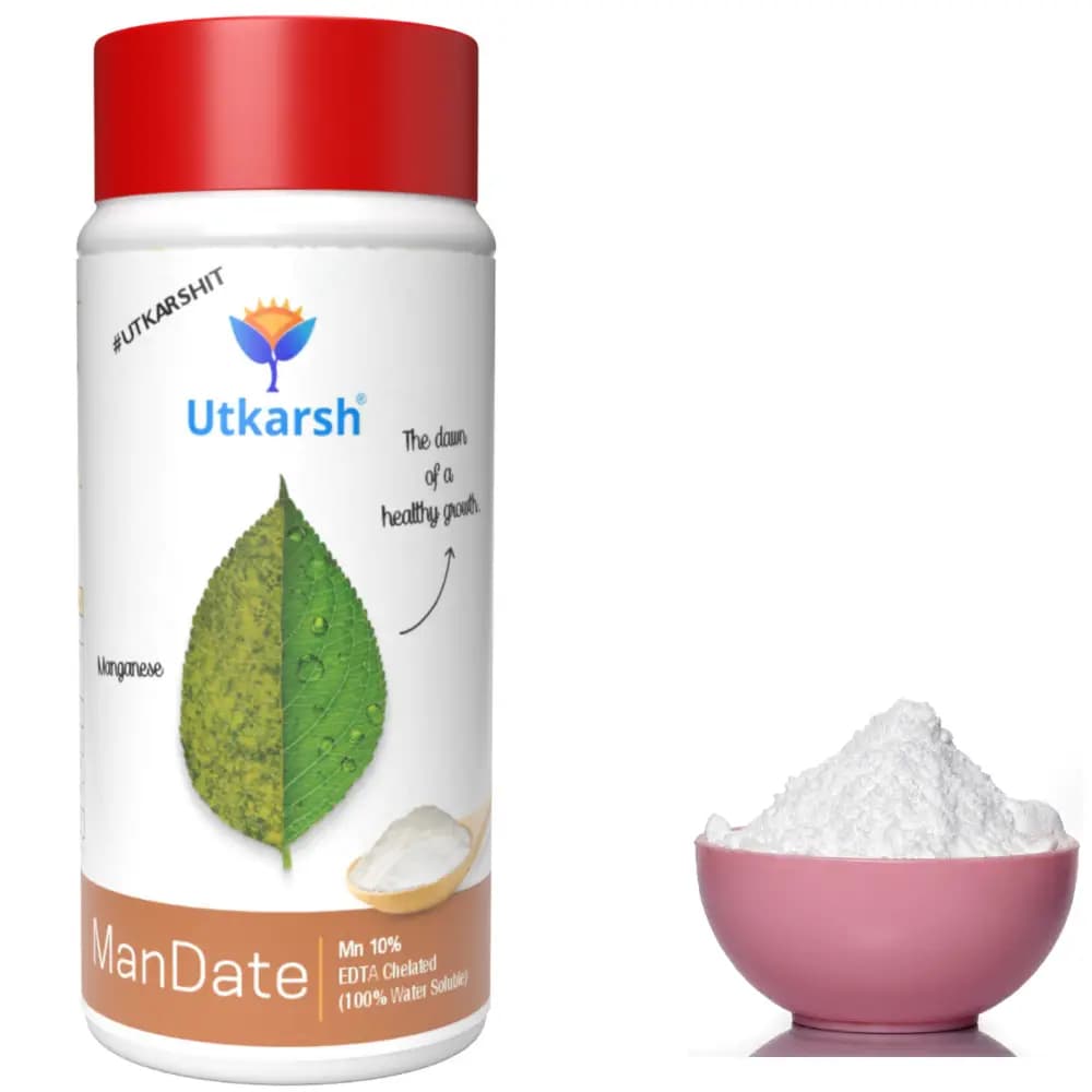 Utkarsh ManDate (Manganese- Mn 10% EDTA Chelated Fertilizer) 100% Water Soluble Foliar Spray - Image 5