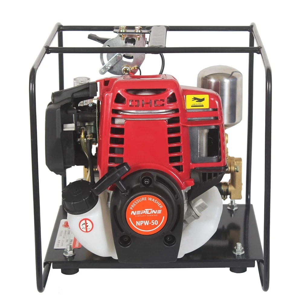 Neptune NPW-50 4-Stroke Portable Power Sprayer, 35CC Petrol Engine, 15 Meter Hose, High Pressure Up To 35 Feet Spray, Ideal For Farming & Garden