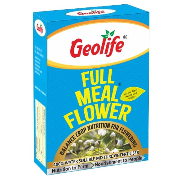 Geolife FULL MEAL FLOWER Water Soluble Mixer Fertilizer, Balanced Nutrition Formula For Enhanced Flowering - Image 1