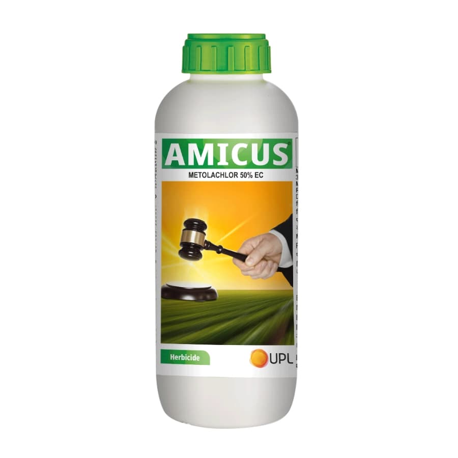 UPL Amicus Metolachlor 50% EC Herbicide, A Highly Stable Selective Pre-Emergent Herbicide.