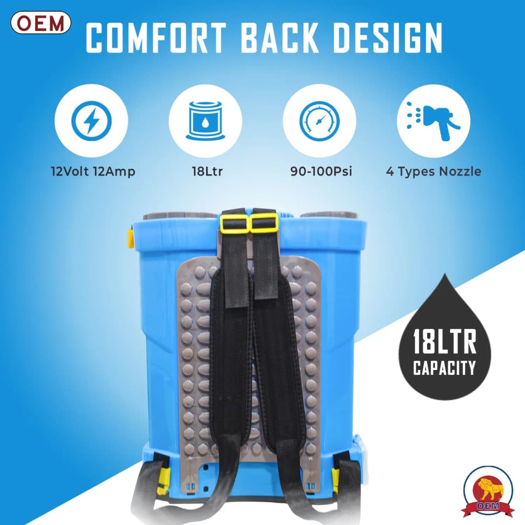 OEM Battery Operated Sprayer 12Vx12A (18L Capacity with Auto-Cut Motor), Heavy Tank Body Made with Virgin Plastic - Image 3