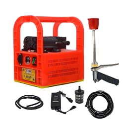 OEM Portable Double Motor Battery Sprayer 12V x 14A Battery, Special Gun & 10 Mtr Pressure Pipe, Ideal For Gardening, Pesticide Application (TP01) 1