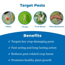 एचपीएम एक्स-पर्ट इमामेक्टिन बेंजोएट 5% एसजी कीटनाशक सभी बागवानी और कृषि फसलों के लिए 3