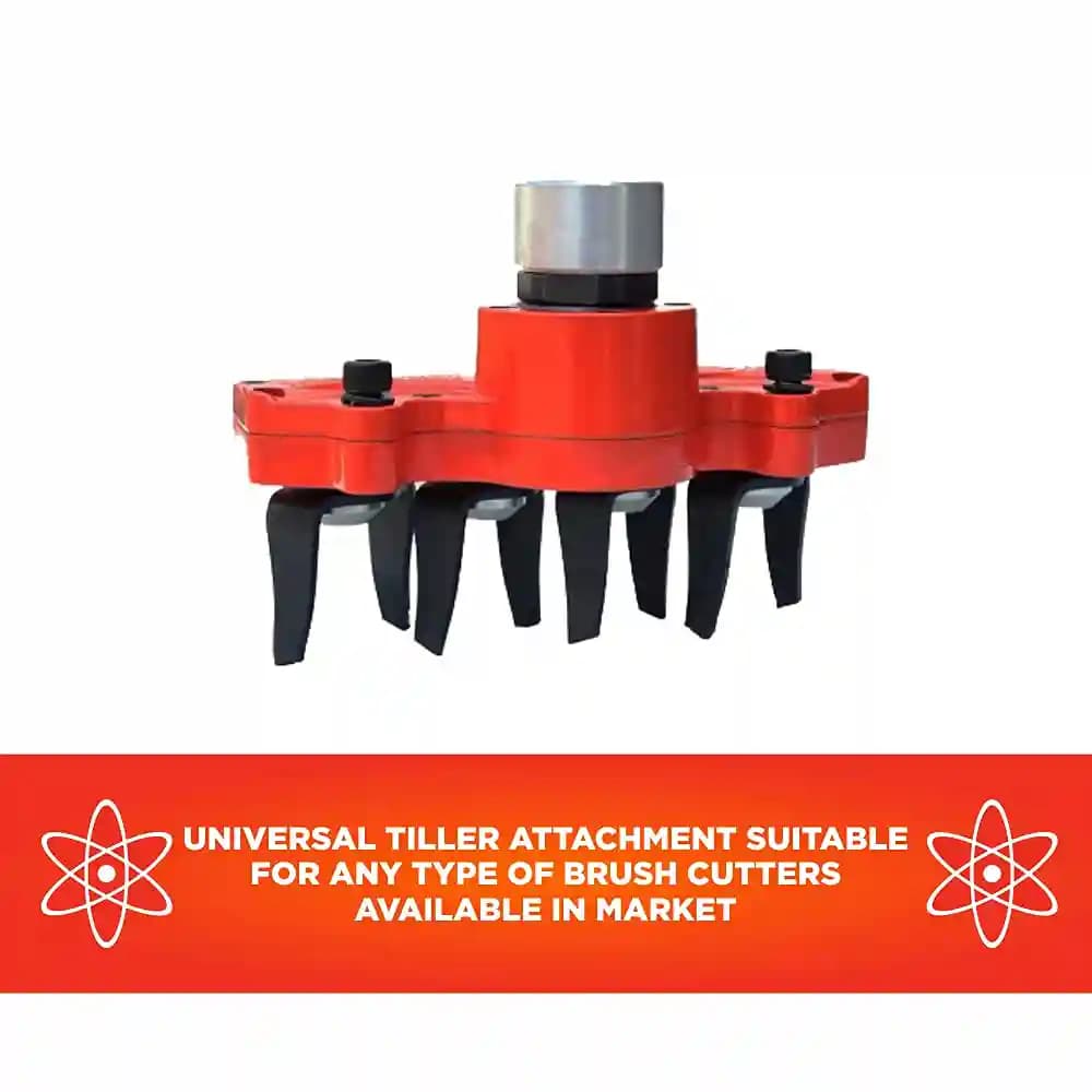 Balwaan Tiller Attachment For Brush Cutter Vertical Type Weeder In Fruits And Vegetables, Suitable For All Type Of Brush Cutter - Image 2