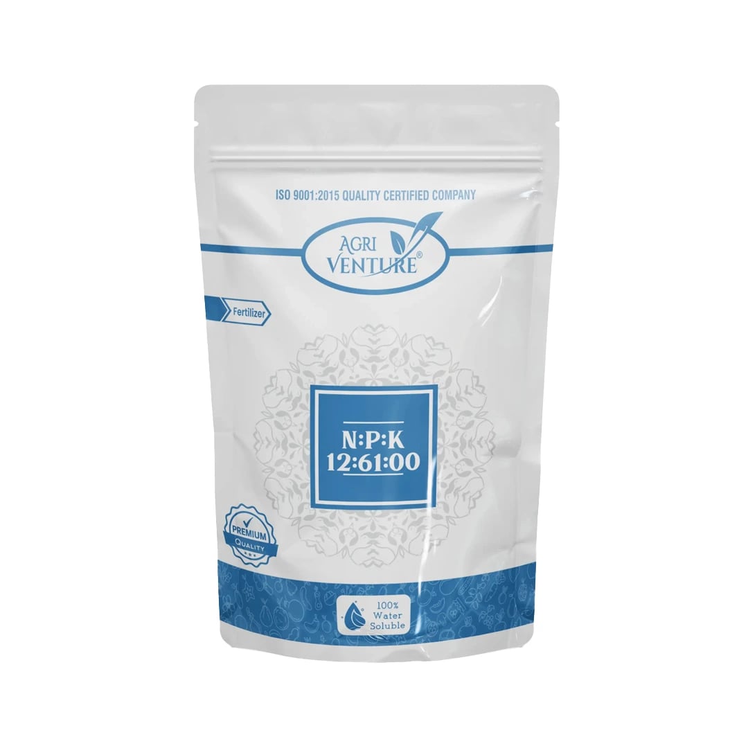 Agriventure NPK 12:61:00 Imported 100% Water Soluble Drip Fertilizer, Use for Vegetables and Fruits