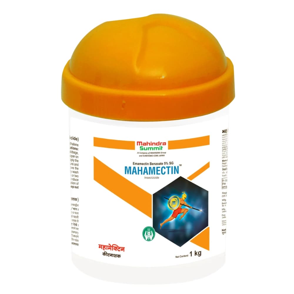 Mahindra Mahamectin Emamectin Benzoate 5% SG Insecticide, Broad-Spectrum, Effective Pest Control In Vegetables And Pulses