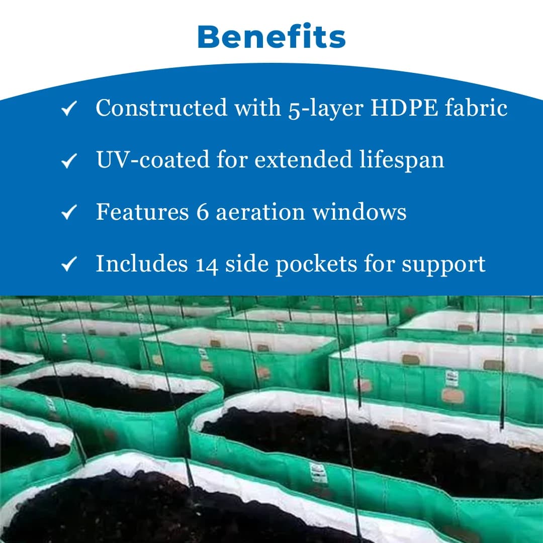 Green Raksha HDPE UV Treated ISO Vermi Compost Bed , UV Coated With Long Life, Made Up Of 5 Layers - Image 4