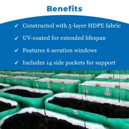 Green Raksha HDPE UV Treated ISO Vermi Compost Bed , UV Coated With Long Life, Made Up Of 5 Layers 4