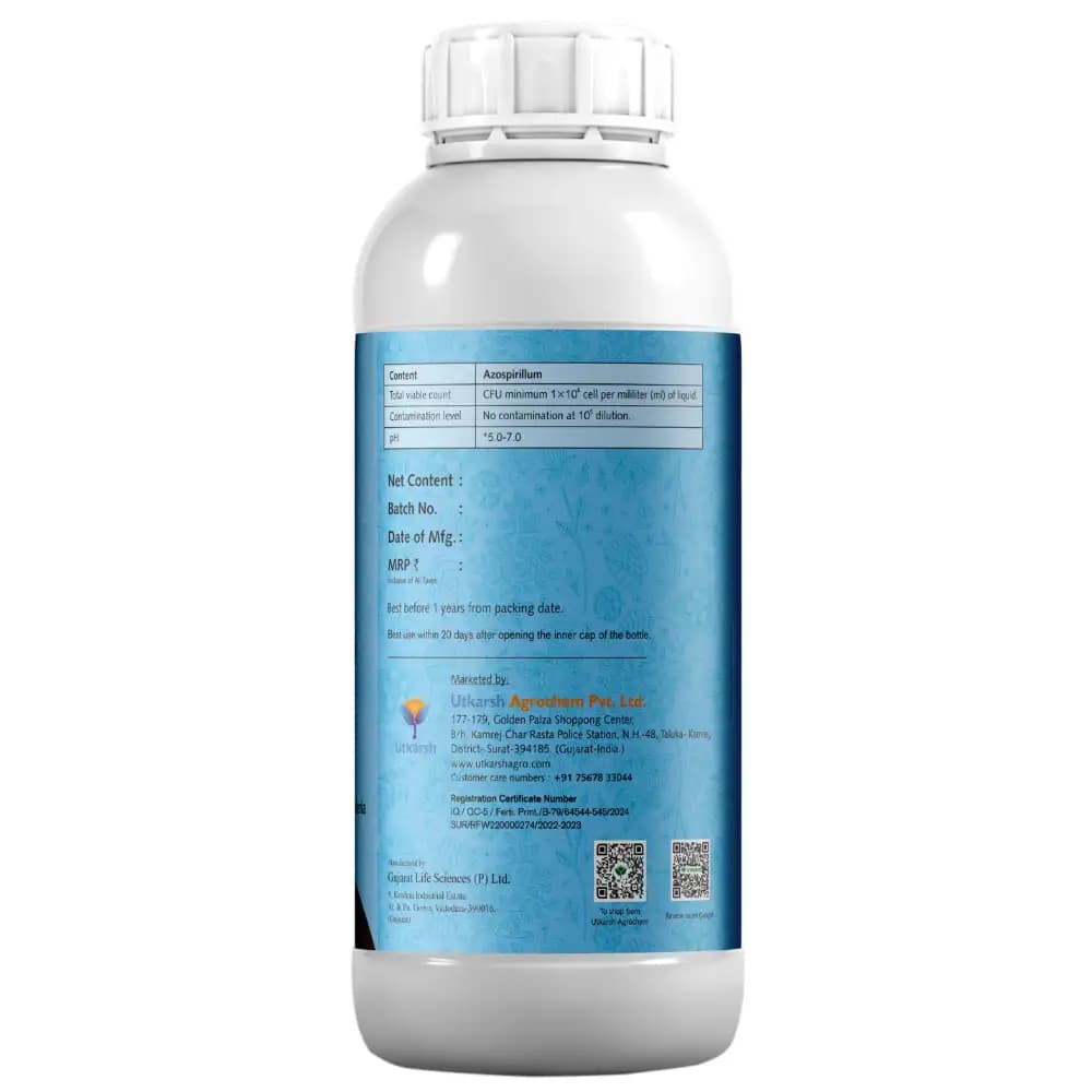 Utkarsh Azospiriloz (Azospirillium Based Bio Fertilizer For Nitrogen Fixing) It Enhances Soil Health by Promoting Beneficial Microbial Activity - Image 3