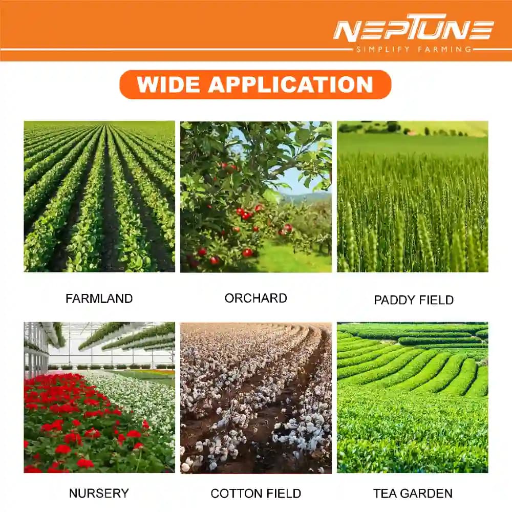 Neptune PS-50 Portable Trolley Power Sprayer, 2-Stroke 26CC Engine, 50L Tank, Spray Gun, 50 Meter Hose with Reel, Ideal for Farming & Garden - Image 9