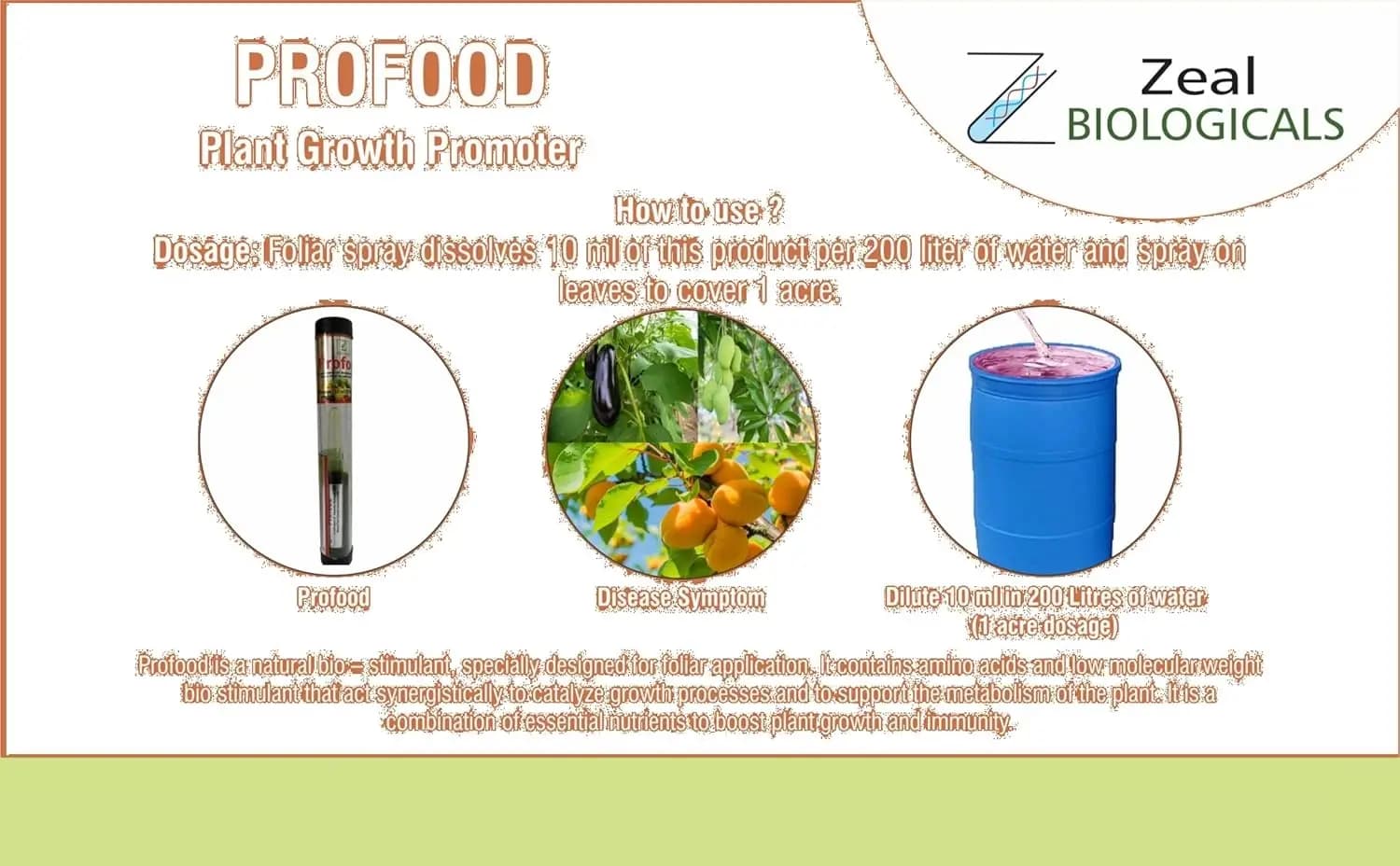 Zeal Biological Profood Plant Growth Promoter, Increases Seed Germination And Shoot Growth, Resulting In Higher Yield - Image 7