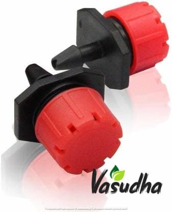 Vasudha Irrigation Adjustable Dripper Emitter For Drip Irrigation Kit Red Color. - Image 1