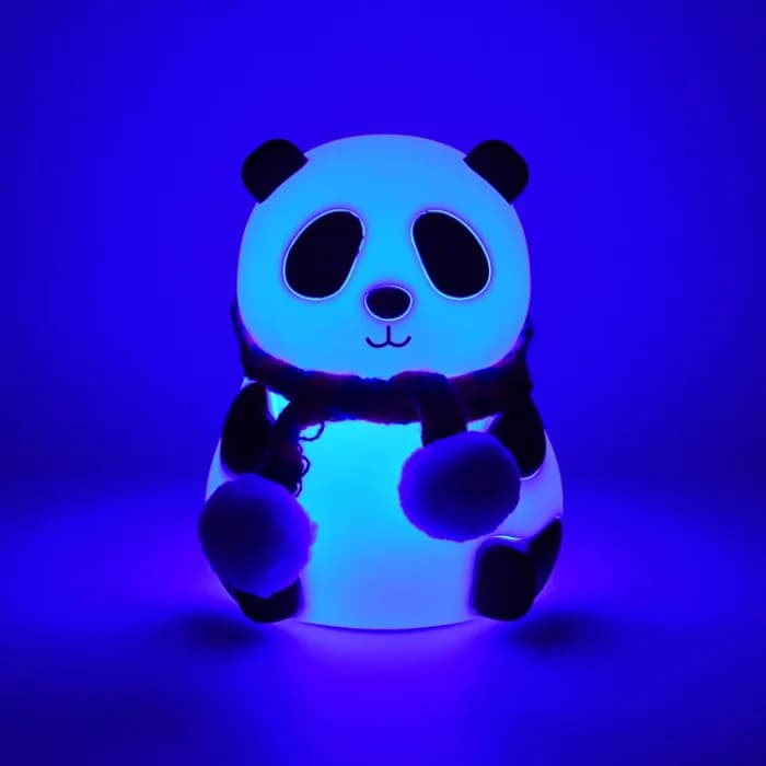 Panda 7 Color LED Silicone Touch Lamp, Rechargeable, Night Light For Kids Room - Image 7