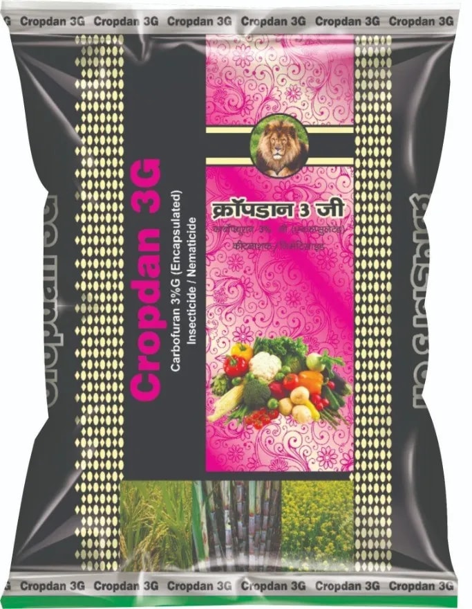 DHANDA CROPDAN 3G (Carbofuran 3% G) Insecticide, Used to Control a Wide Range of Pests On Major Crops