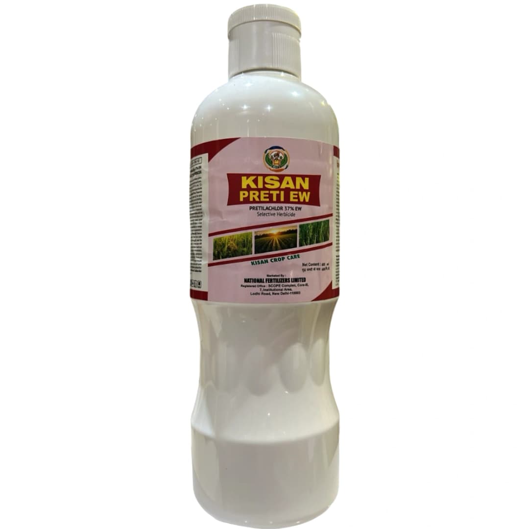 NFL Kisan Preti EW Pretilachlor 37% EW Herbicide, Pre-Emergence, Efficient For Paddy Crop